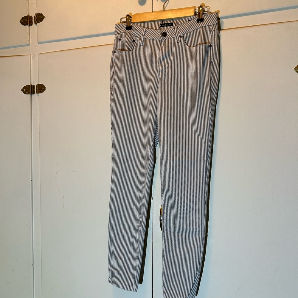 Needle&Cloth Skinny Ankle Striped Pants